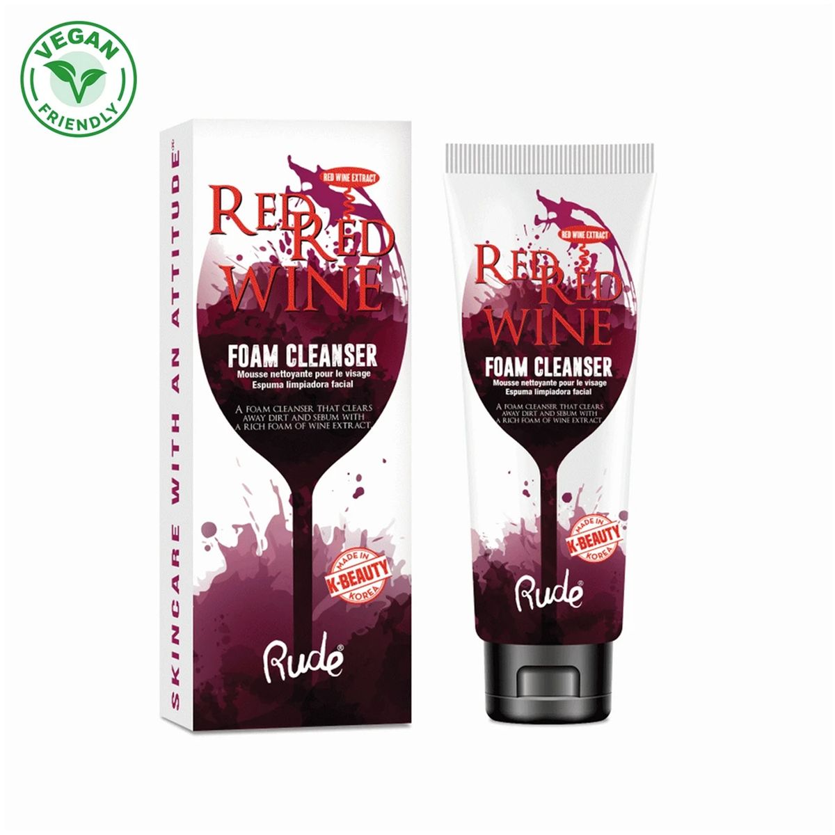 GENERICO - Espuma Limpiadora Facial Red Red Wine Rude Cosmetics