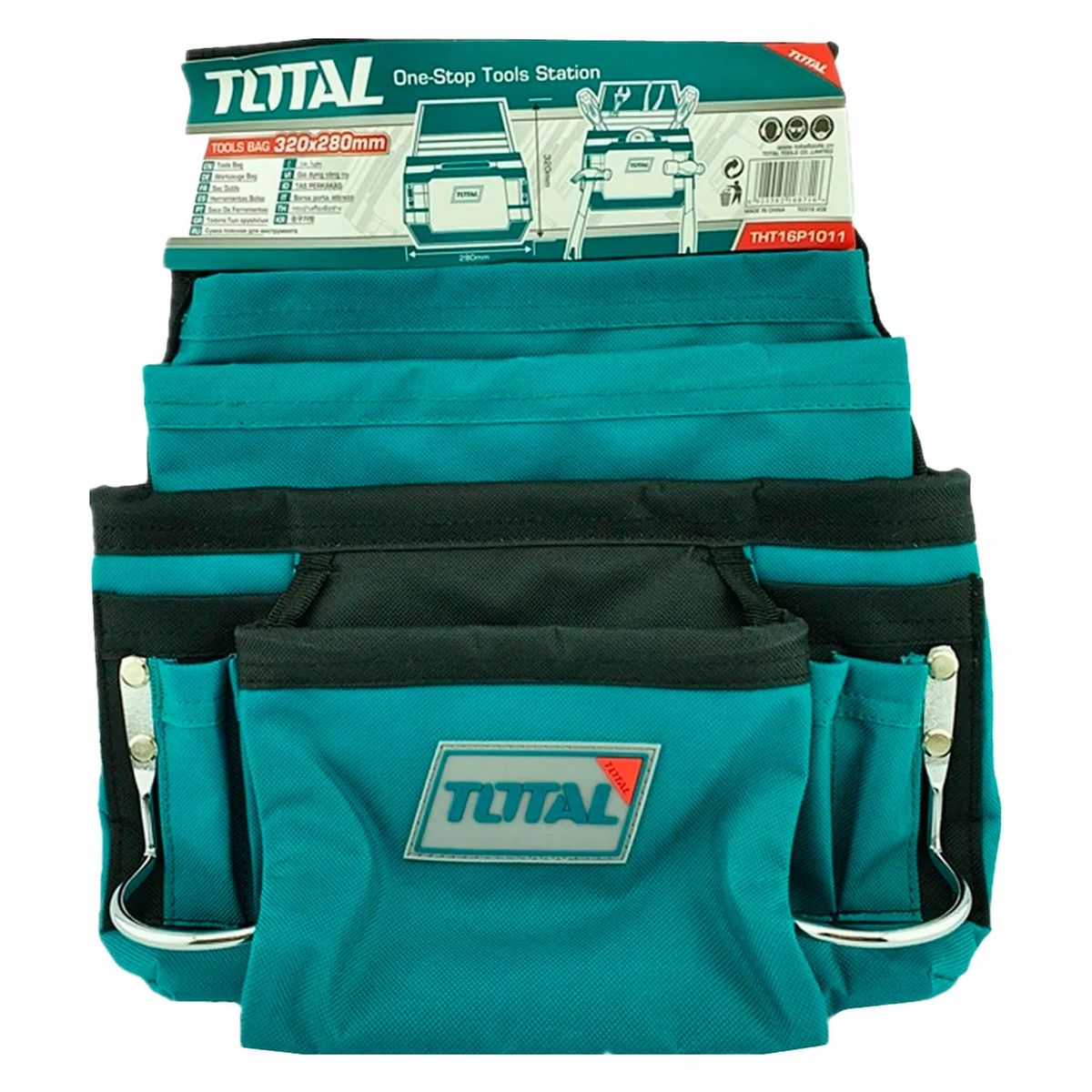 TOTAL TOOLS - Coleto Carpintero Simple Doble Porta Martillo