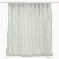 GENERICO - Cortina de baño desflecada gris 180x190cm