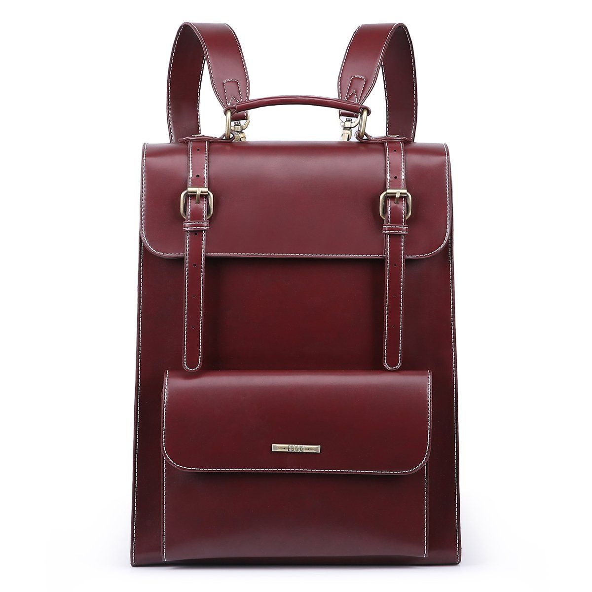 ECOSUSI - Ecosusi Mochila Vintage Camellia para Notebook 15.6 pulg - Burdeo