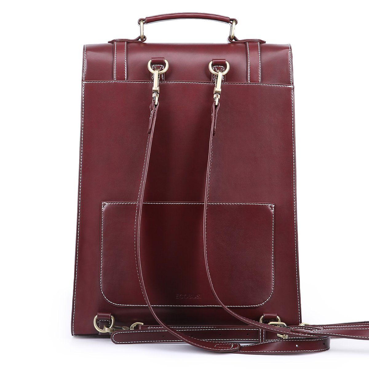 ECOSUSI - Ecosusi Mochila Vintage Camellia para Notebook 15.6 pulg - Burdeo