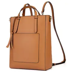 ECOSUSI - STYLE Tote de Mano para 14 - Camel