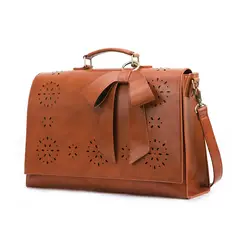 ECOSUSI - MALETÍN BOW PARA LAPTOP 15.6" - CAMEL