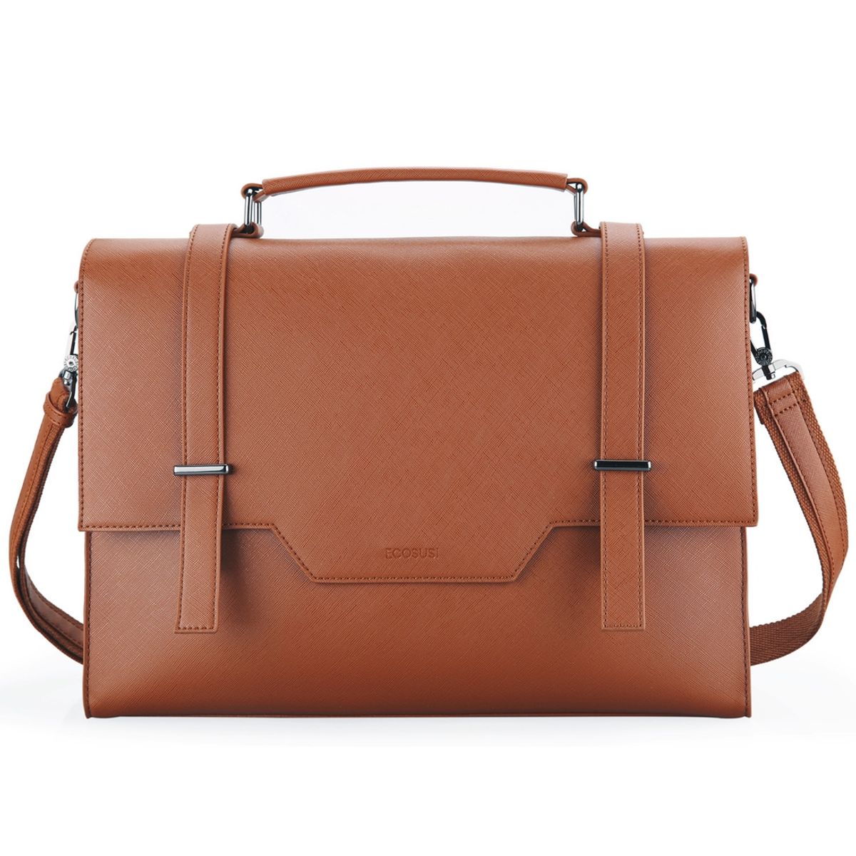 ECOSUSI - ECOSUSI BOLSO MALETÍN WORKS PARA LAPTOP DE HASTA 15.6 '' - CAMEL