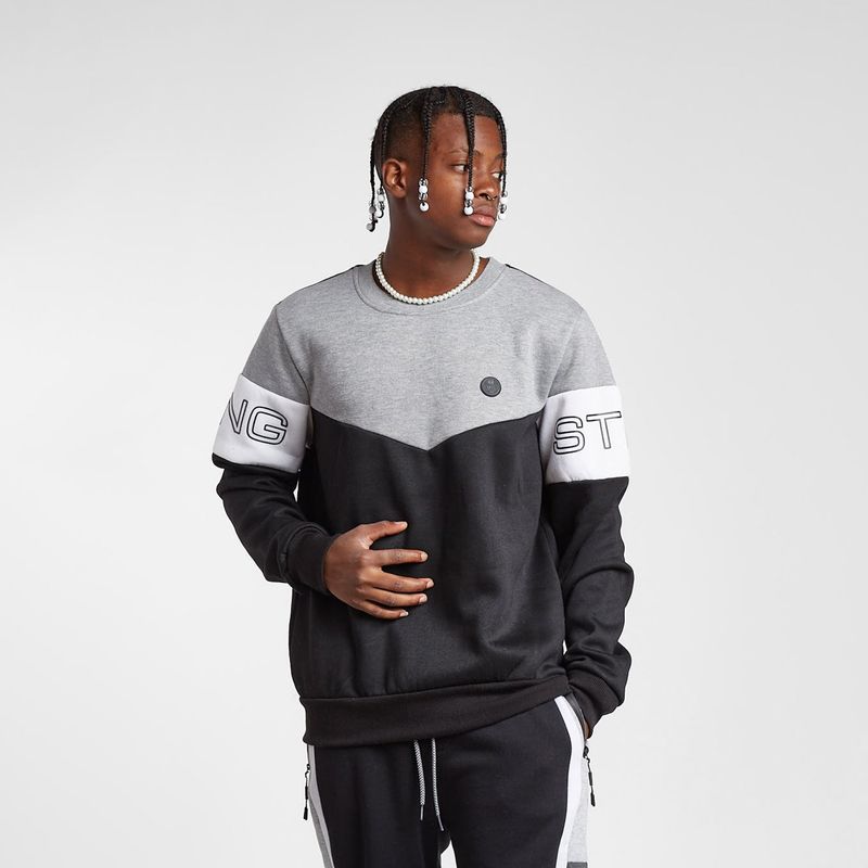 GANGSTER - Poleron Sweatshirt Band Negro Gangster