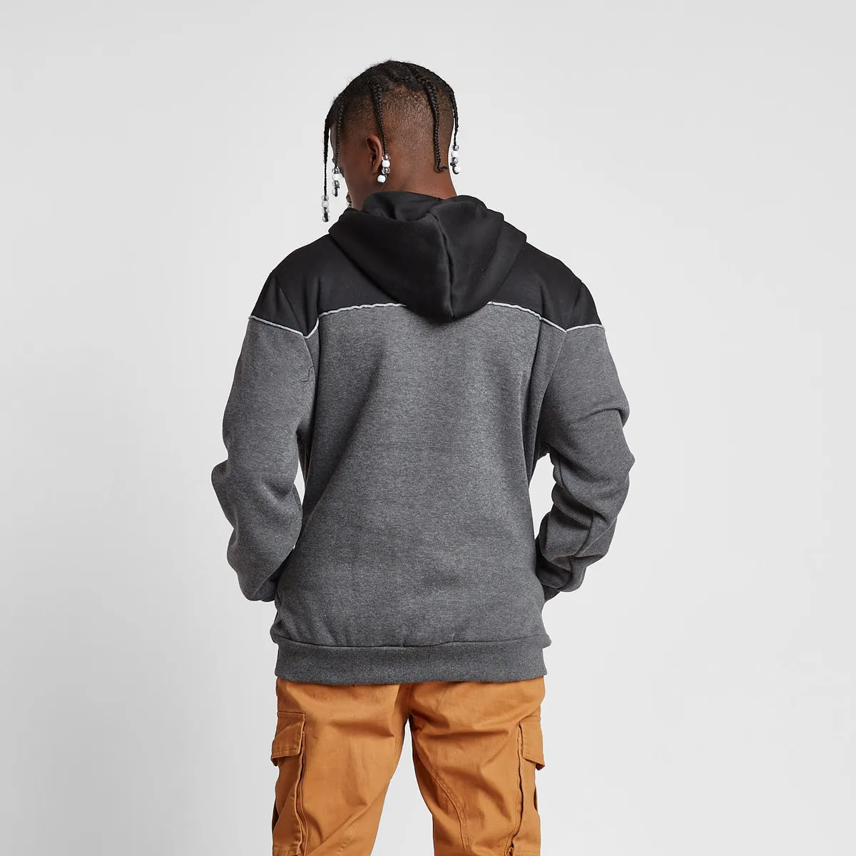 GANGSTER - Poleron Hoodie Plush Grafito Gangster