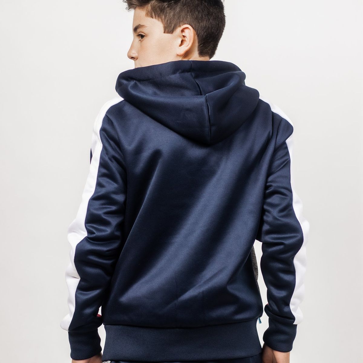 GANGSTER - Niño Poleron Active Hoodie Ring Azul Gangster