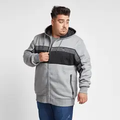 GANGSTER - Plus Poleron Zip Hoodie Morse Gris