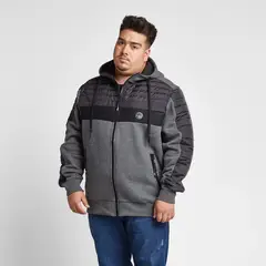 GANGSTER - Plus Chaqueta Híbrida Monumental Negro Gangster.