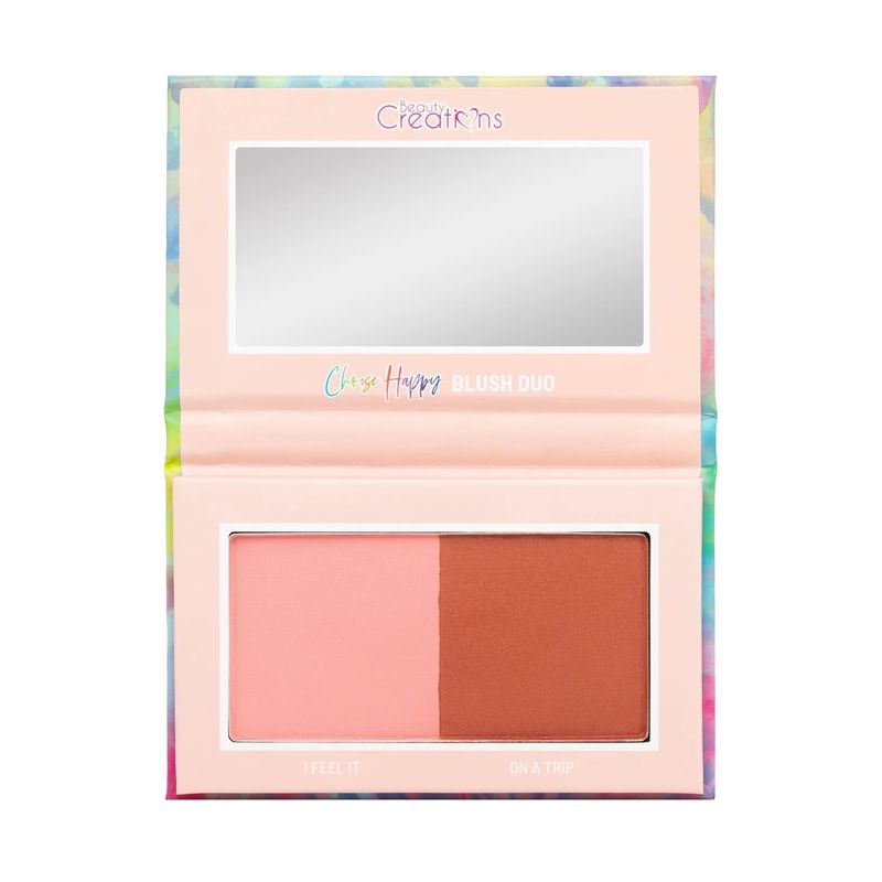 BEAUTY CREATIONS - Paleta de Blush Rubor Dúo Thats So Rad Choose Happy Beauty Creations