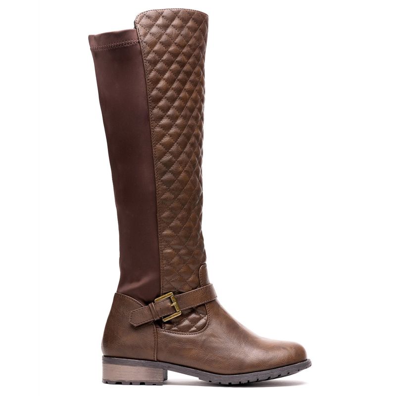 THUNDER BLUE - Bota Mujer Café Moro Montador Thunder Blue