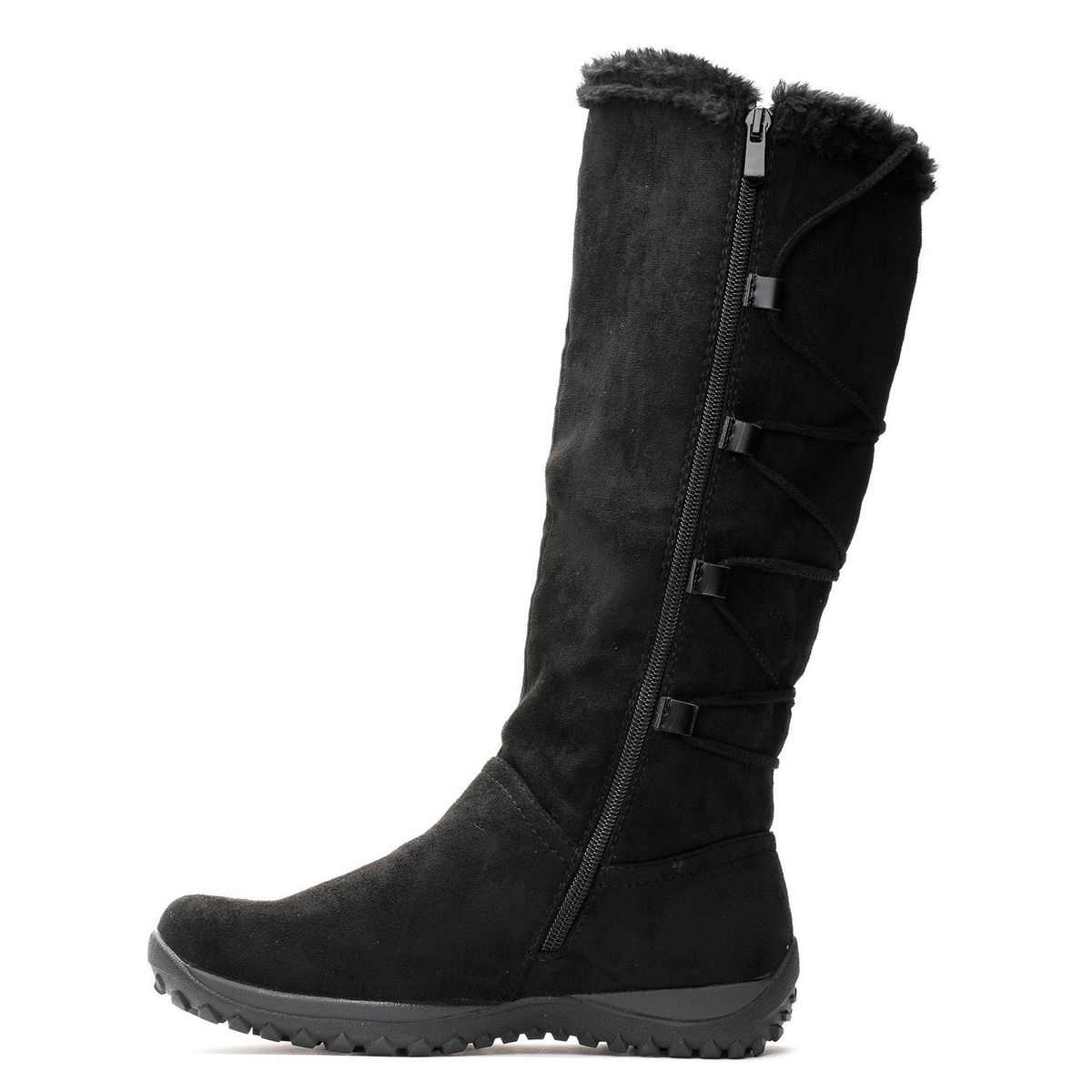 CHANCLETA - Bota Mujer Negro Rovanim Chancleta