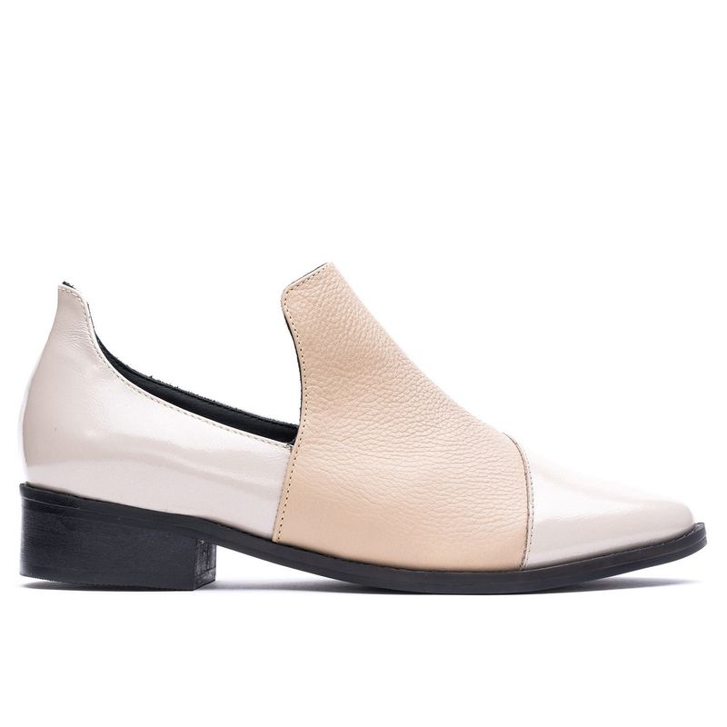 BARRIENTOS - Zapato Cuero Lanco Beige Barrientos