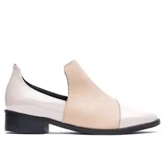 BARRIENTOS - Zapato Cuero Lanco Beige