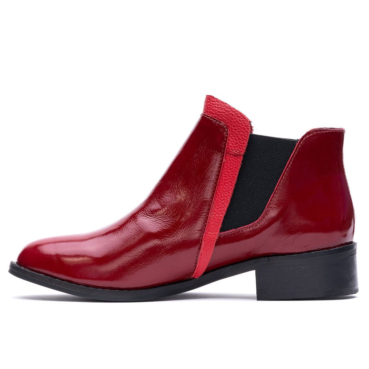 BARRIENTOS - Botín Cuero Tortel Rojo Barrientos