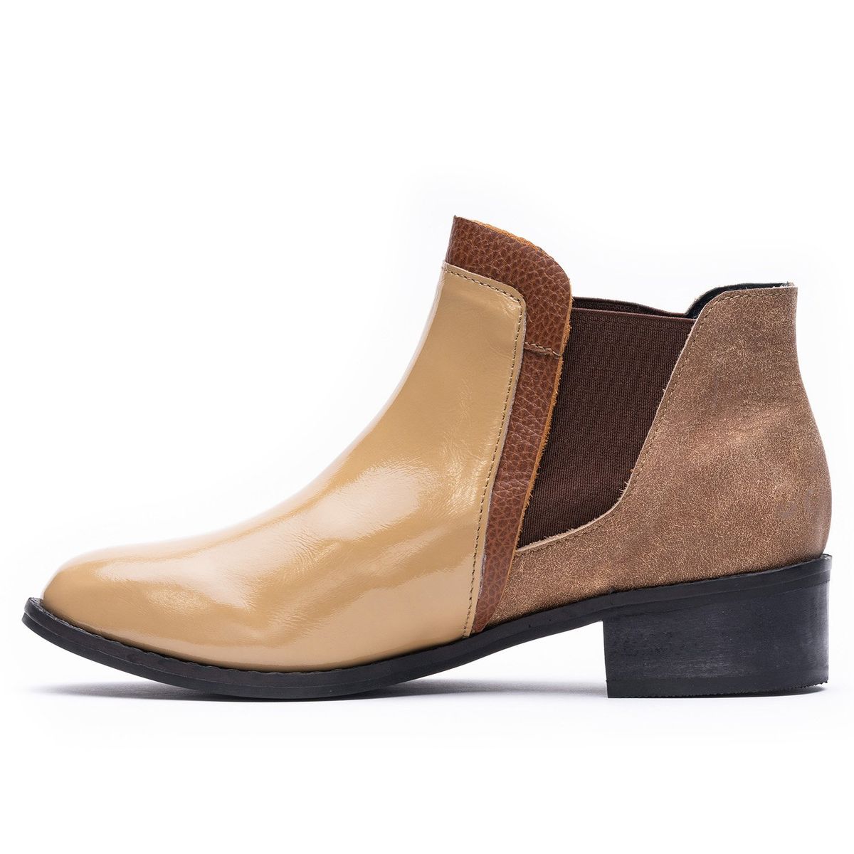 BARRIENTOS - Botín Cuero Tortel Castaño Barrientos