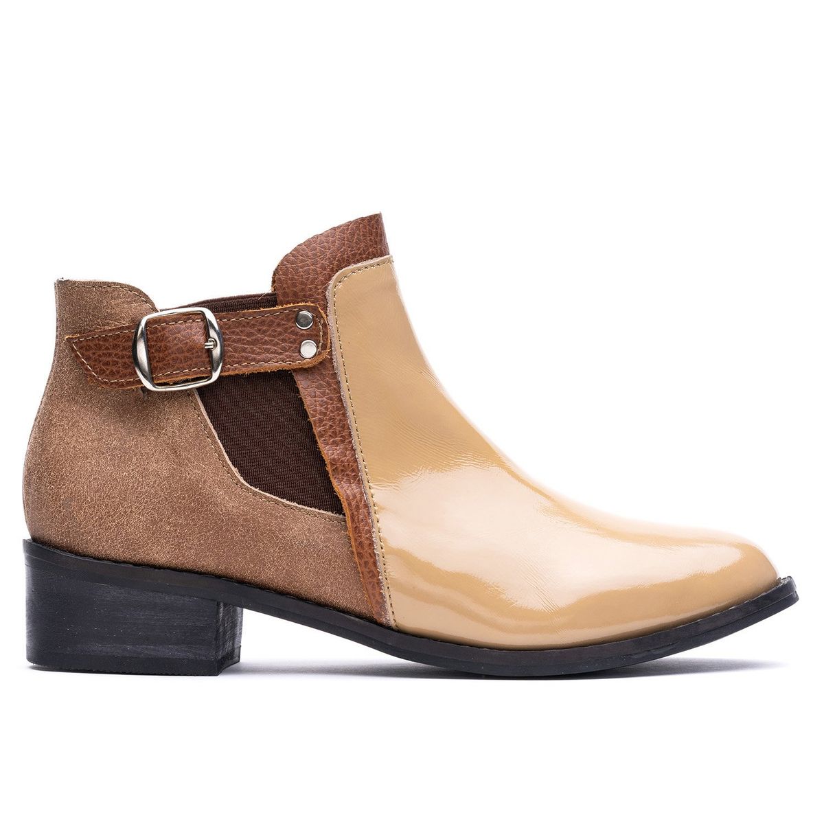 BARRIENTOS - Botín Cuero Tortel Castaño Barrientos