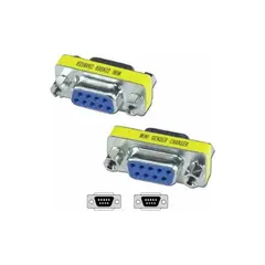 GENERICO - Adaptador Copla Union Cambiador De Genero Serial Db9 H - H