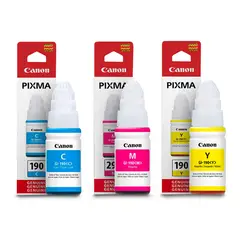CANON - 3 Tintas Gi190 Genuinas GI-190 G1100 G2100 G3100 G4100 C/iva