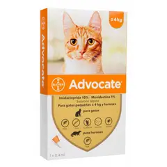 ELANCO - Advocate Pipeta - Hurones y Gatos - Gatos hasta 4 kg -