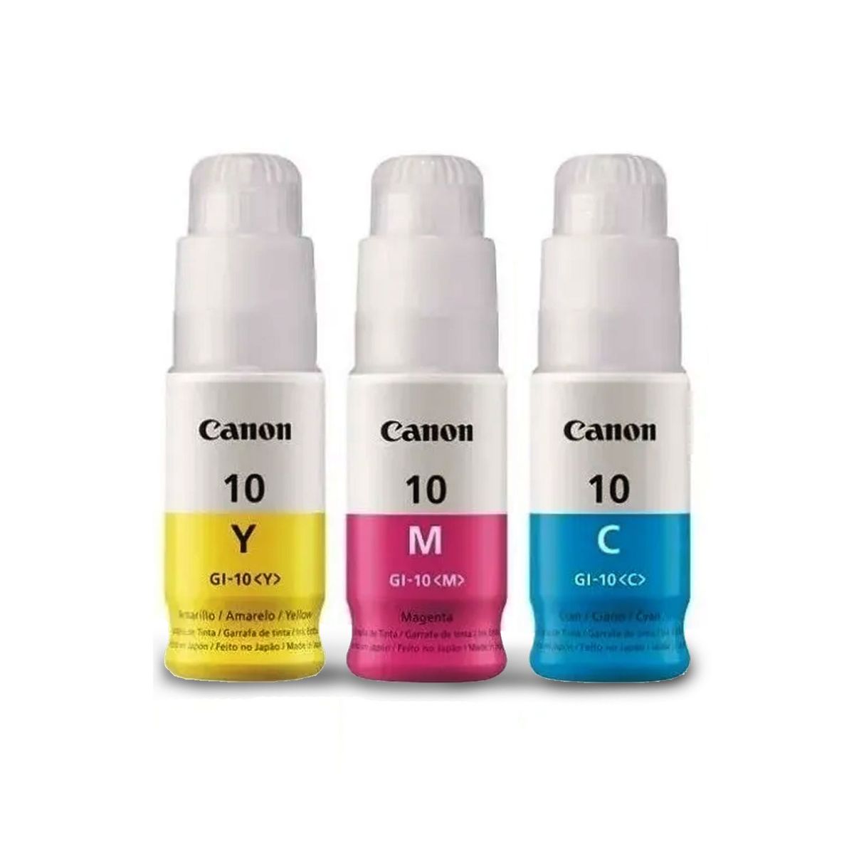 CANON - 3 Tintas Canon Gi-10 Genuinos cy/ma/ye G5010 G6010 Gm2010 C/iva