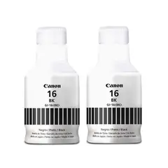 CANON - 2 Tintas Gi16 Negras Genuinas gi-16 Gx6010 Gx7010 (170ml) C/iva