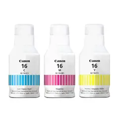 CANON - 3 Tintas Gi16 Genuinas cy/ma/ye Gx6010 Gx7010 Iva