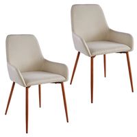 Pack 2 Sillas Comedor Lino Margaret Beige