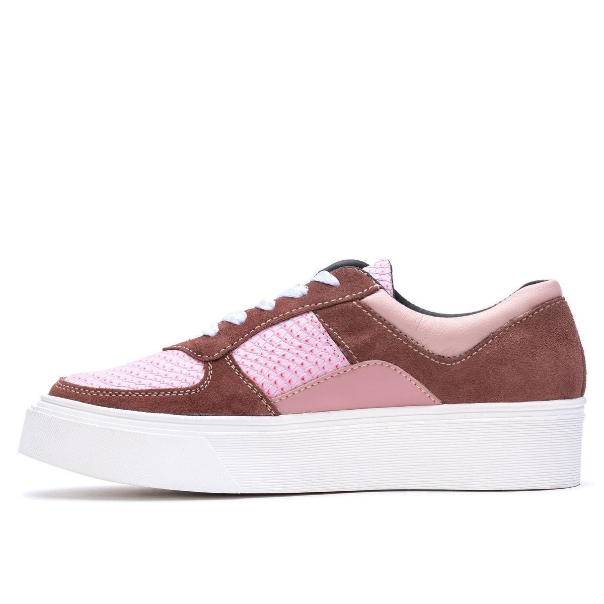 BARRIENTOS - Zapatilla Cuero Romeral Rosada Barrientos