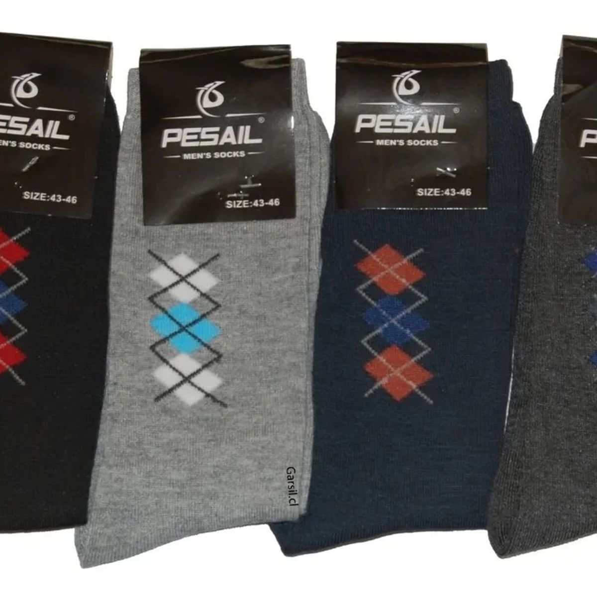GARSIL - 12 Pares De Calcetines De Vestir Para Hombre De Algodón