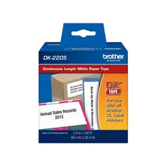 BROTHER - Cinta Rotuladora Dk2205 - Blanco