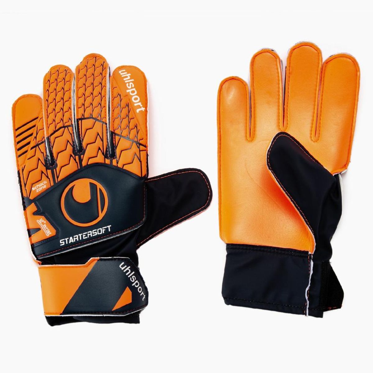 UHLSPORT - Guantes Arquero Uhl Next Level Starter Soft Naranja/negro Fluor UHLSPORT