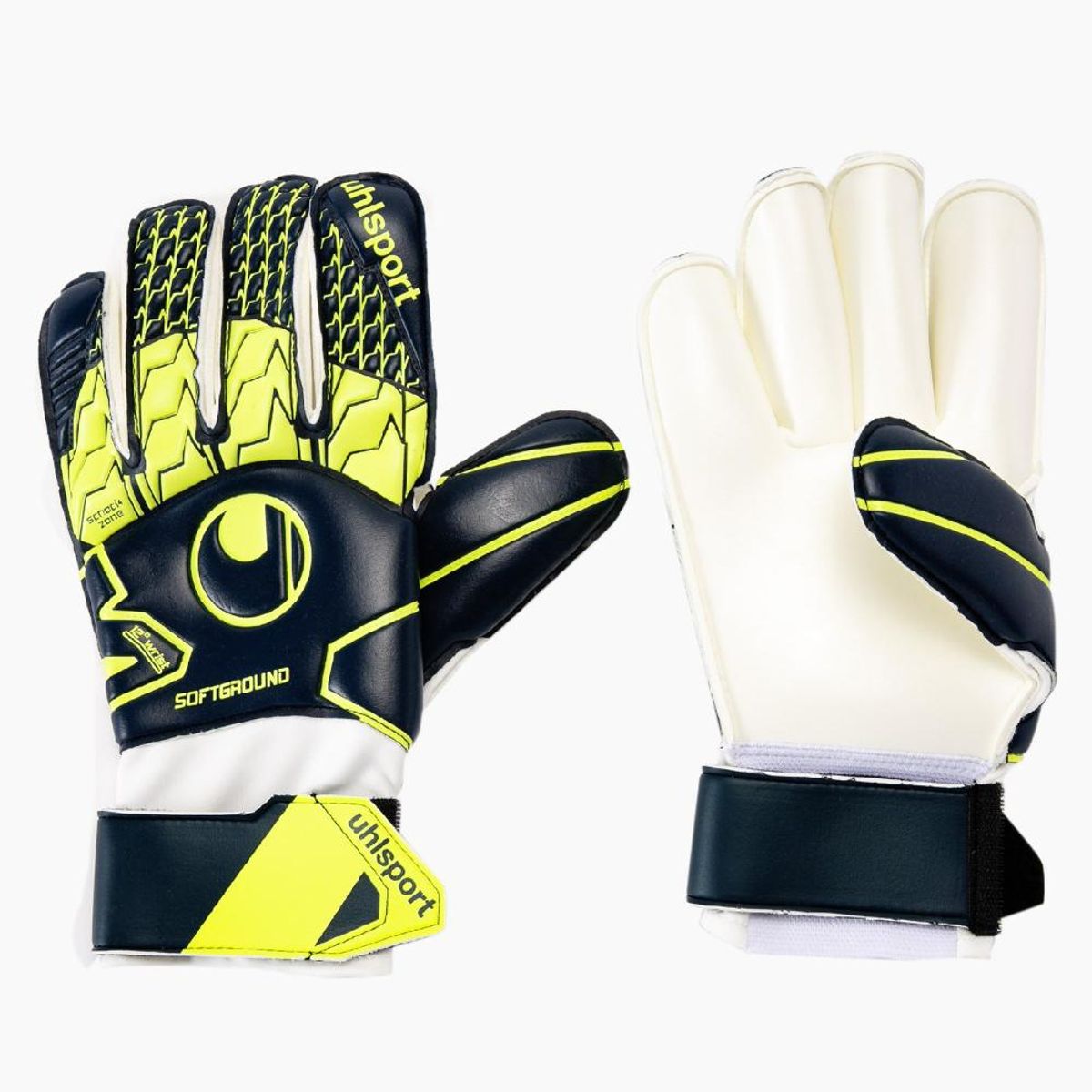 UHLSPORT - Guantes Arquero Soft Rf Az Ma/Am Fluor/Bl Uhlsport UHLSPORT