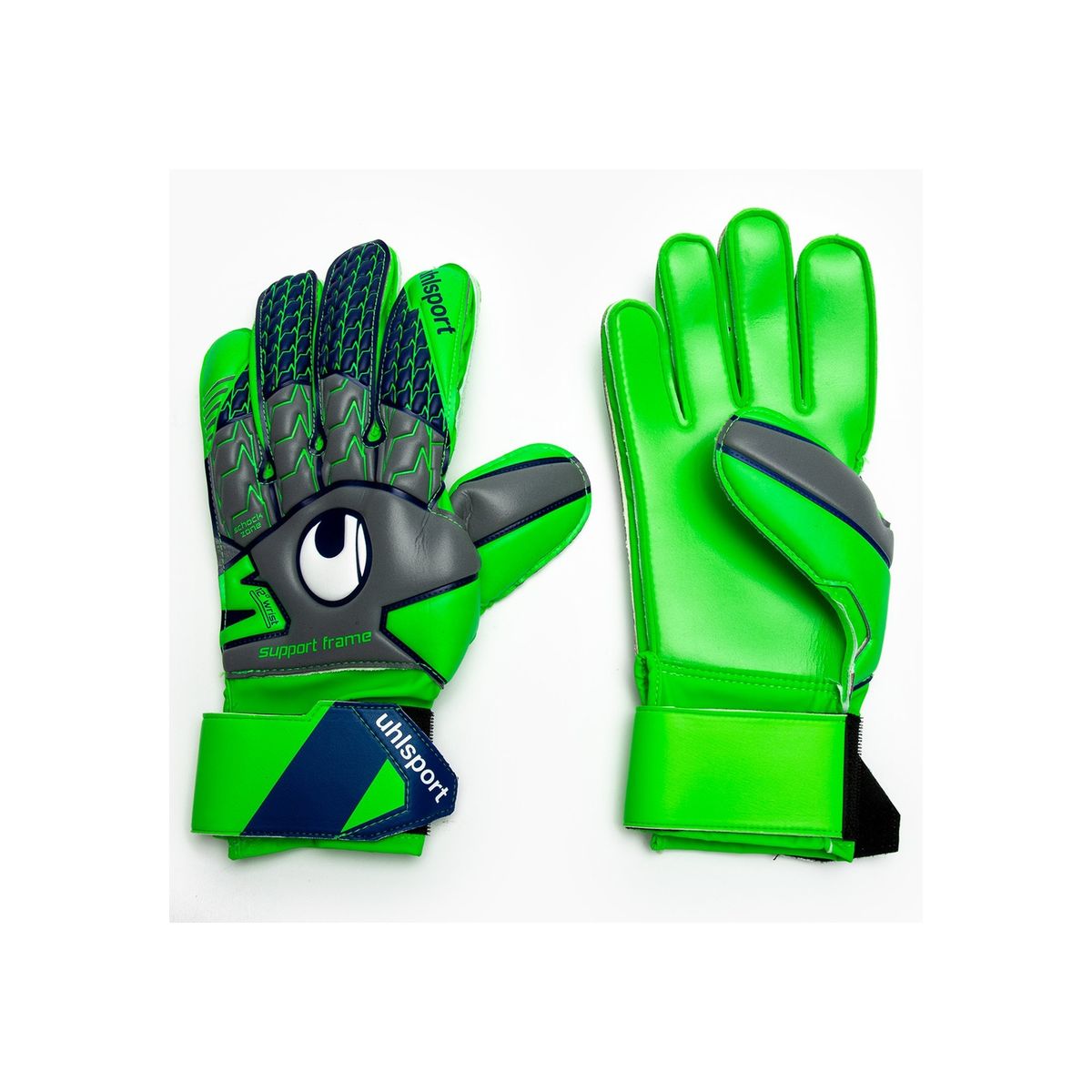 UHLSPORT - Guantes Arquero Uhl Tensiongreen Starter Soft Gr/Ve/Az UHLSPORT