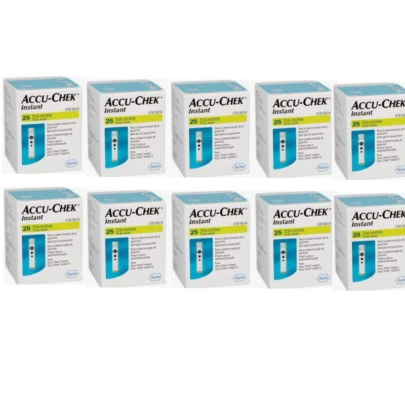 ACCU CHEK - 250 Tiras Reactivas Accu Chek Instant // Cintas