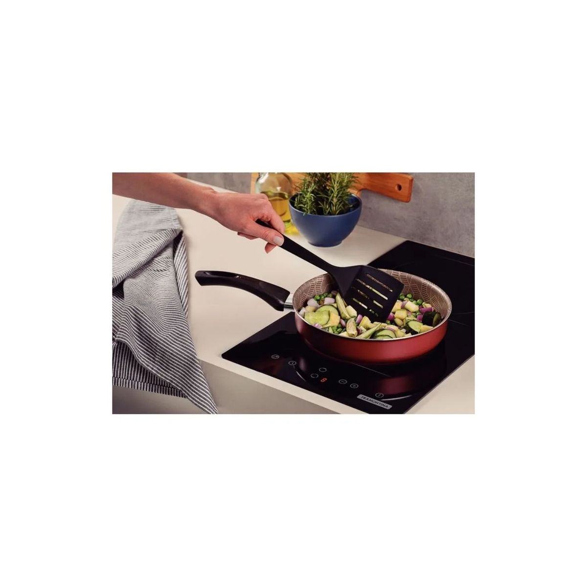 TRAMONTINA - Sarten Tramontina 20cm rojo