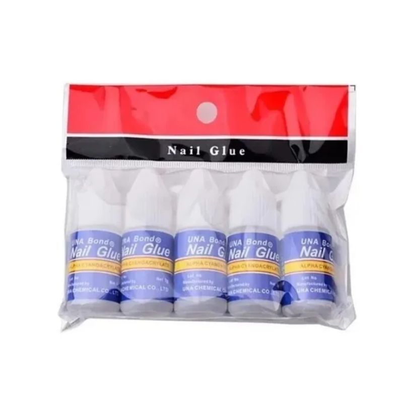 GENERICO - Kit 10 Pegamentos Para Uñas Potizas O Tips (3grs Cada Una)