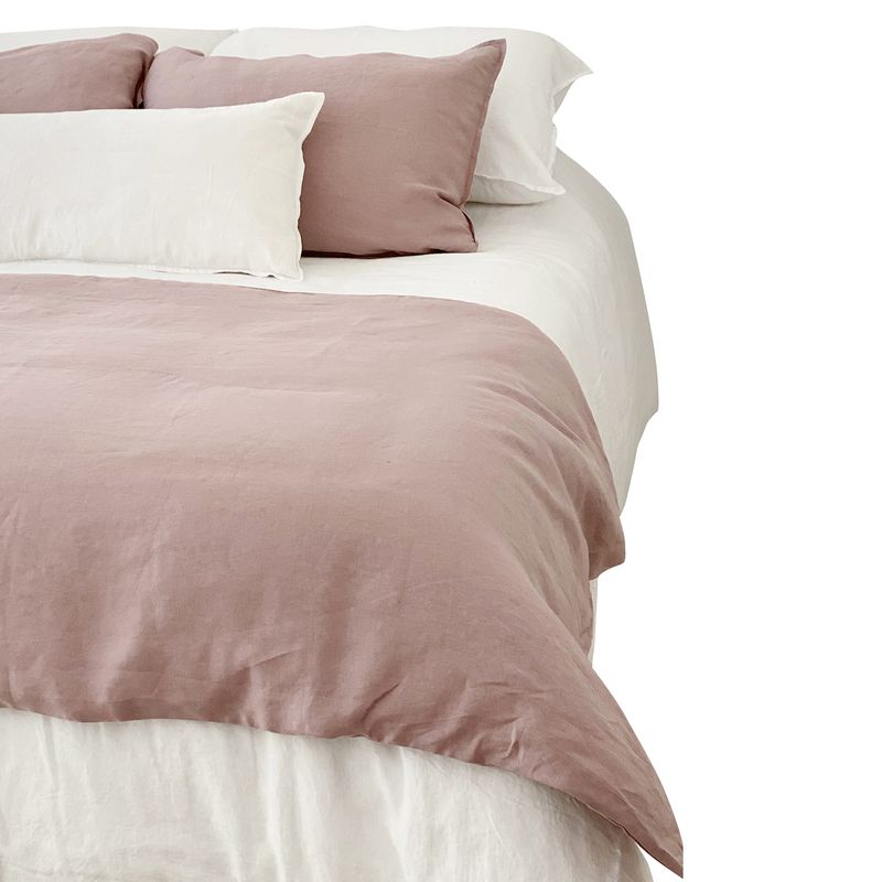 NATURALINO - Piecera Lino Loa XL - 240x100 cms - Rosa - Naturalino