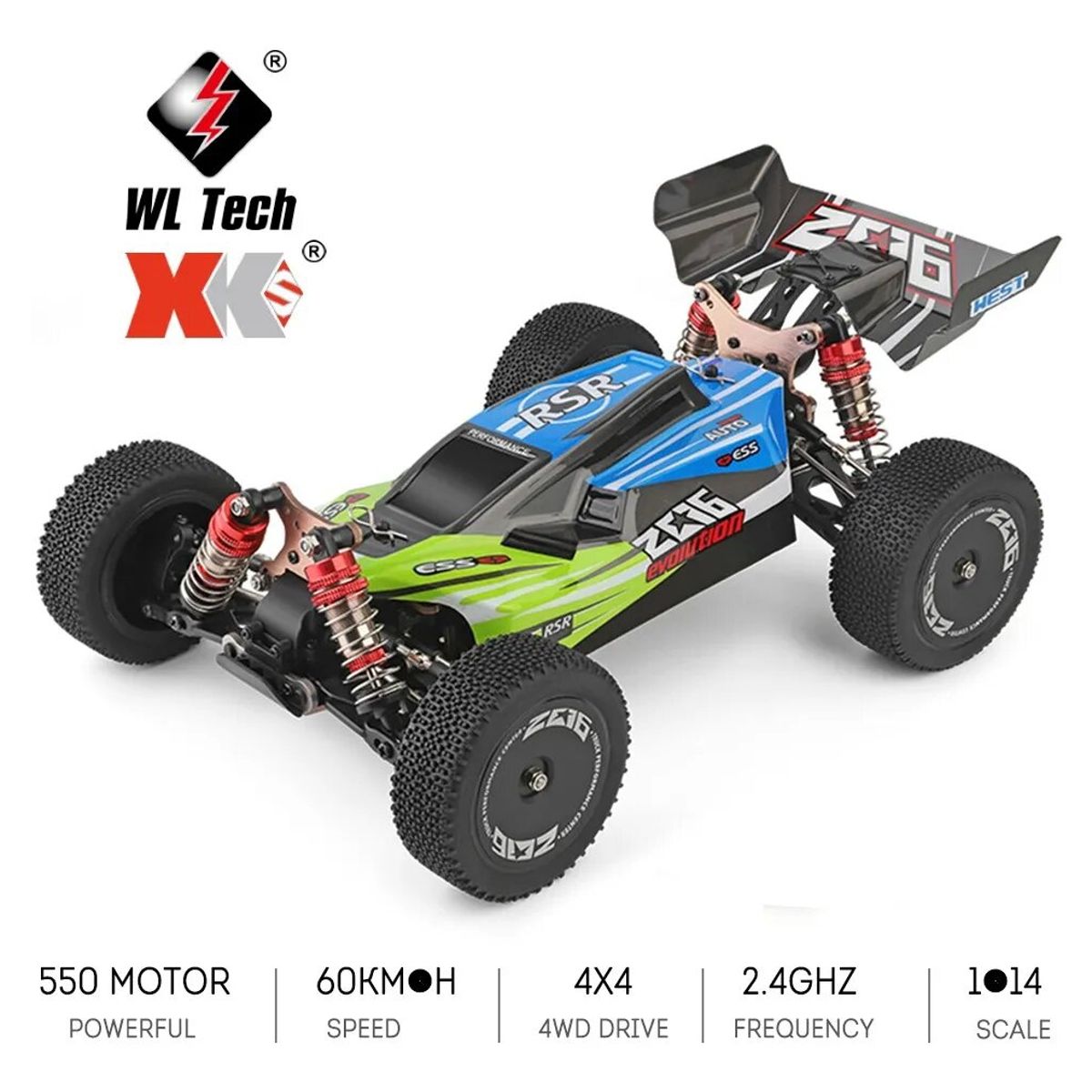 WLTOYS - Auto a control remoto "WLTOYS 144001" - 60 km/h