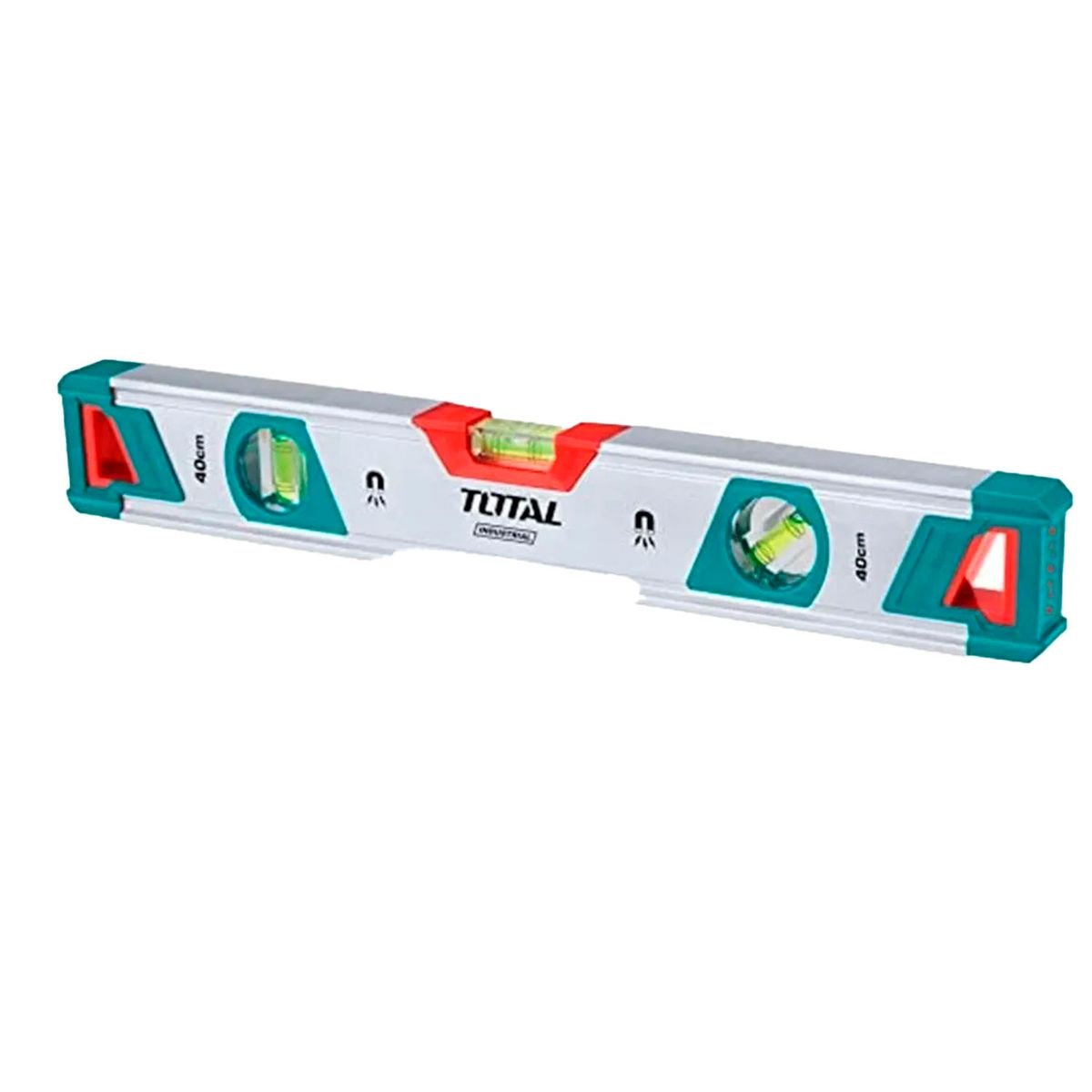 TOTAL TOOLS - Nivel Aluminio Con Iman 3 Burbujas 40cm