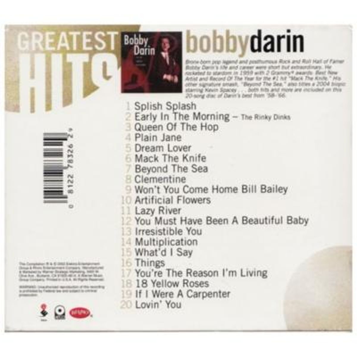 HITWAY MUSIC - BOBBY DARIN - THE HITS SINGLES COLLECTION - CD HITWAY MUSIC