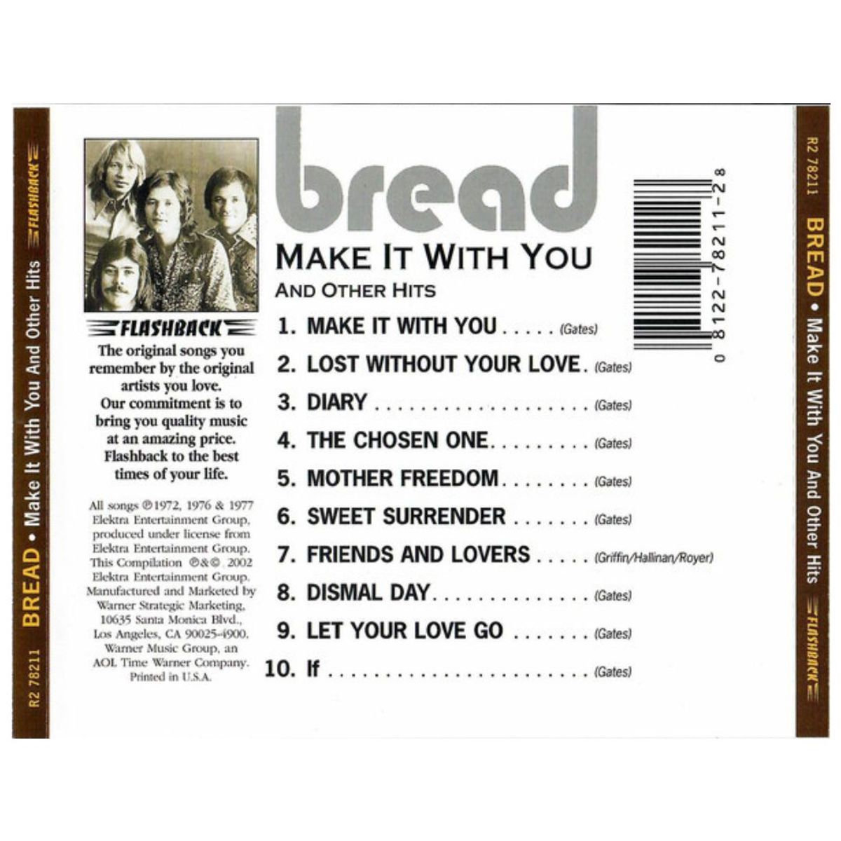 GENERICO - BREAD - MAKE IT WITH YOU  OTHER HITS CD