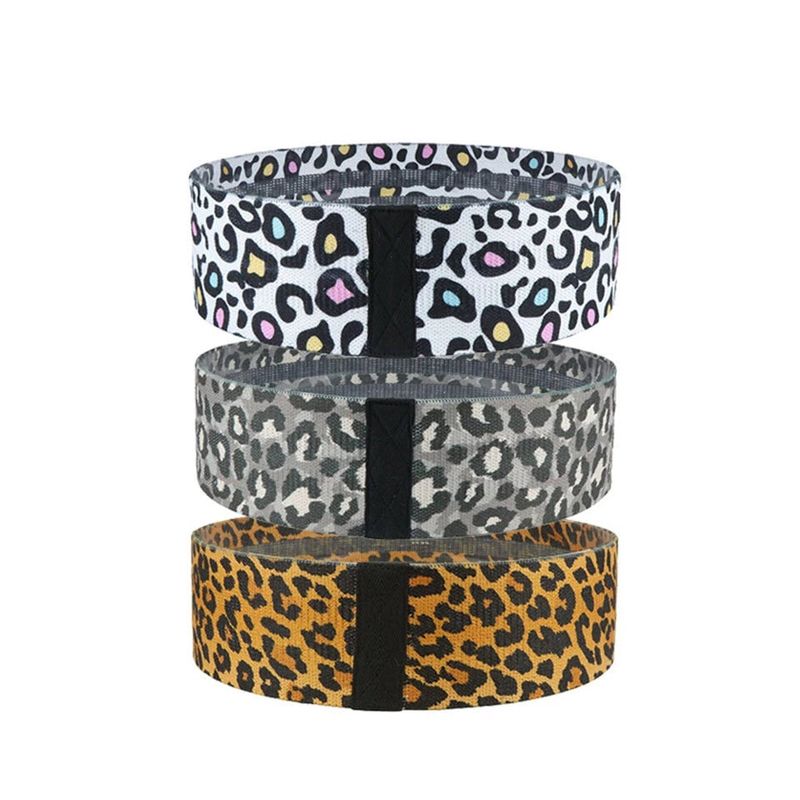 GENERICO - Set 3 Bandas Elásticas Tela Gluteos Animal Print