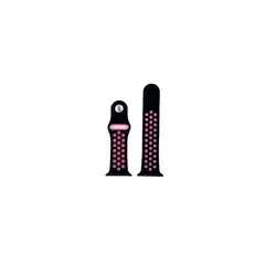 GENERICO - Correa deportiva para Apple Watch y similares 38-40-41mm LM NEGRO-ROSA