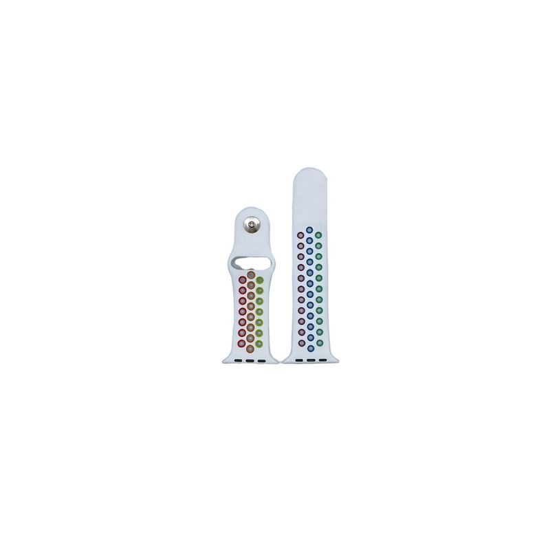 GENERICO - Correa deportiva para Apple Watch y similares 38-40-41mm LM ARCOIRIS