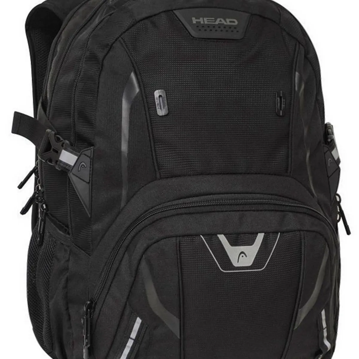 HEAD - Mochila Porta Laptop Sahara Negro Plata Head