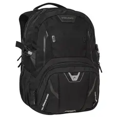 HEAD - Mochila Porta Laptop Sahara Negro Plata