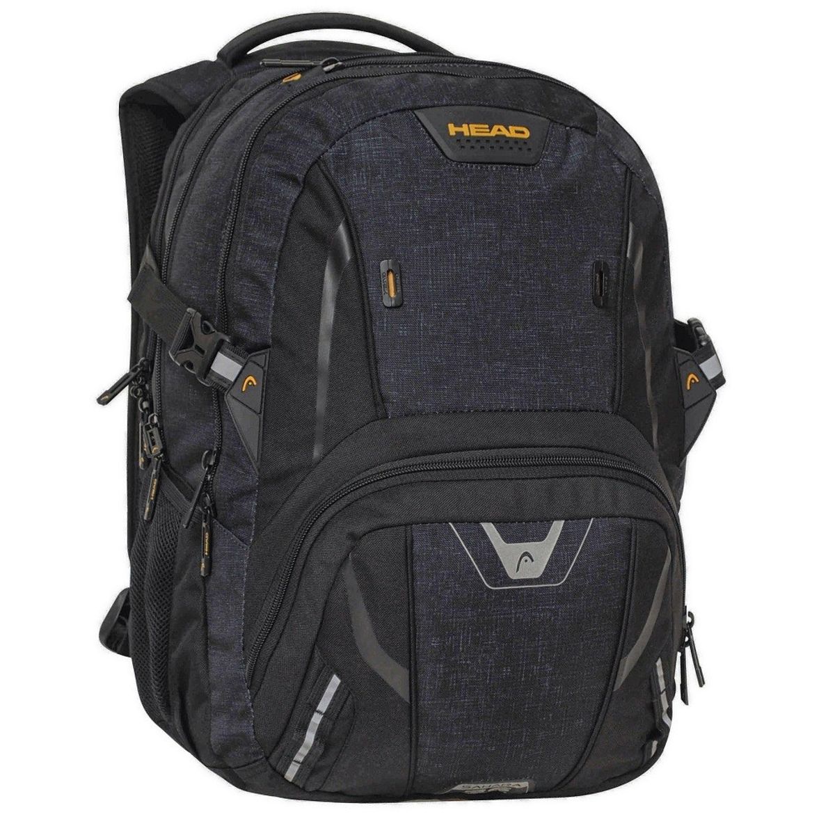 HEAD - Mochila Porta Laptop Sahara Negro Melange  Head