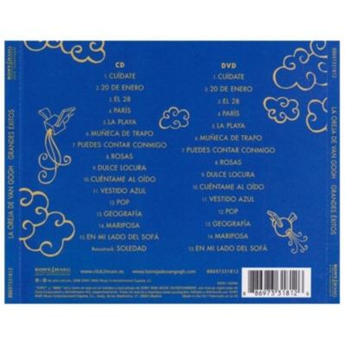 HITWAY MUSIC - LA OREJA DE VAN GOGH - GRANDES EXITOS (CD+DVD) - CD HITWAY MUSIC