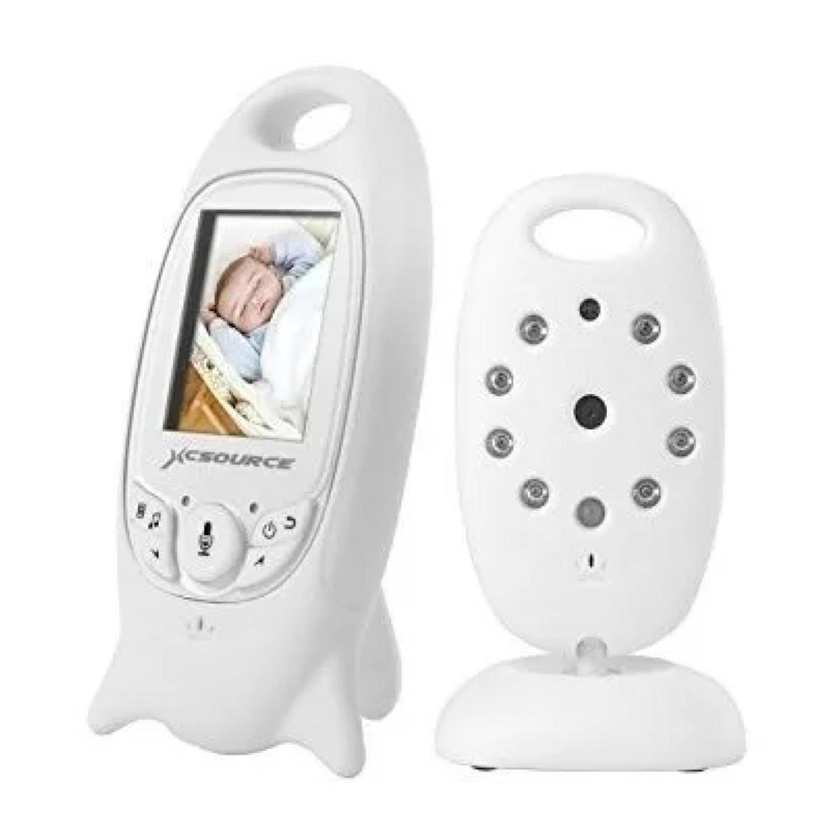 OEM - Camara Monitor De Bebe Con Pantalla Y Microfono Blanco